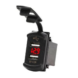 4.2A Dual USB Port Socket Adapter Outlet Waterproof Phone Charger for Rocker Marine Switch Panel on Boat RV Vehicle