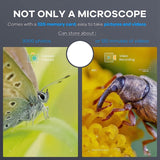 Pocket Microscope With 4 Inch Screen Electronic FHD Video Microscope, Supports Windows PC