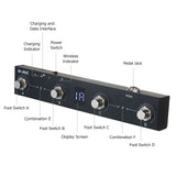 M-VAVE Chocolate BT Rechargeable 4 Buttons MIDI Controller Pedal APP Control with Wireless Transmission System