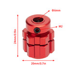 4Pcs 17mm Hex Nuts Adapter Splined Wheel Extension Combiner for 1/10 E- SUMMIT RC Car Parts,Red