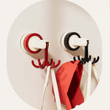 Six Claw Swivel Hook Reusable Heavy Duty Vacuum Suction Cup For Glass Home Kitchen Bathroom Hoo
