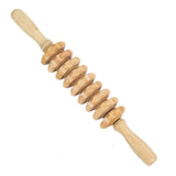 Wooden muscle relaxation e massager fiess yoga meridian thin leg cervical roller massage stick
