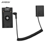 Andoer NP-F970 F750 Plate Holder Adapter + FZ100 Dummy Battery Coupler for Sony A7 III/A7R IV/A9/A9 II Cameras