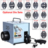 220V Crimping hine 60W/220V 50Hz Electric Cold Pressing Terminal Crimper Tools with Exchangeable Die Sets