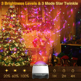 Music LED Projector Starry Galaxy Night Light Star Sky Ocean Wave Lamp US Water Waving Night Light Led Colorful