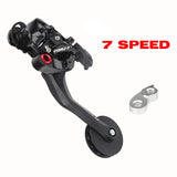 Folding 5 7 9 Speed Chain Tensioner For Brompton Bicycle Transmission 5/7/9s Cable Lever Paddle Guide Bike Rear Derailleur