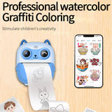 Portable Children Instant Print Kid 2.4 Inch Screen Digital Camera Photo Selfie HD Video Thermal Inkless Printing