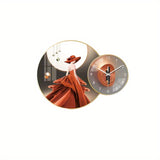 1pc, Modern Luxury Wall Clock - Fashionable Women's Wall Art for Living Room Decor and Mother's Day/Birthday Gifts