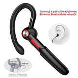 Bluetooth 5.0 Earphones Handsfree HIFI Wireless Headset Waterproof Earpiece With Mic Fingerprint Touch Earphone