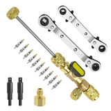 Remover Installer Tool&HVAC Service Set, Refrigeration Wrench with Bit Adapters,10Pcs Vae Core