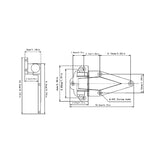 Freezer Door Hinge Accessory for Industrial Box Roaster Oven