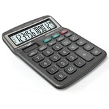 Desktop 12 Digit Large Solar Power and LCD Display Big Button Calculator Suitable Office School Home for Kids