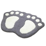 Super absorbent ultra-fine fiber carpet with anti slip backrest, soft and comfortable gray carpet, bathroom decoration, 1 piece