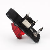 Carbon Fiber Racing Car 12V Ignition Panel Rally Engine Start Red LED Toggle Switch with Cover and Indicator Light