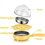 Mini Household Electric Frying Pan Skillet Eggs Non-Stick Fried Steak Pancake Omelette Breakfast Maker