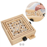 Dementia Ball Labyrinth Table Game Wooden Maze Puzzle Anti-Dementia Toy Alzheimer Disease