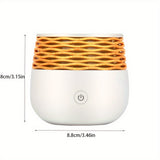 1pc Portable Cool Mist Humidifier, 1.01oz Cool Air Humidifier, LED Light, Anion Ultrasonic Wave, Desktop Humidifier