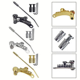 1*Guitar Pull Plate Electric Guitar Chrome Bridge Stop Bar Tailpiece Tremolo LP- For SG- Guitars 103×55×46.5mm
