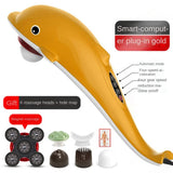 Dolphin Massager Stick Electric Percussion Hammer Back Waist Cervical Spine Handheld Whole Body Multifunctional Vibration Appara