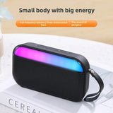 Mini Portable Outdoor Heavy Bass Bluetooth Soundbar Wireless Handsfree Call MP3 Music Player with RGB Light Support TF