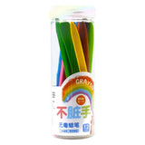 Wax Colorful Triangle Crayons Kids Safe Odorless Waterproort Supplies for Preschoolers Mini Crayon Stic
