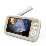 5Inch Baby Monitor 720P Large Display With 330° Pan 135° Tilt 2 Way Intercom Audio Night Vision Babysitter Camera