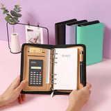 Note Book Zipper Diary Faux Leather Cover Storage Bag Design Modern Daily Use 2022 Recording A6 Notebook