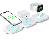 3 in 1 Magnetic Wireless Charger Stand For iPhone 14 13 12 Pro Max X Apple Watch 8 7 6 Fast Charging Dock Station