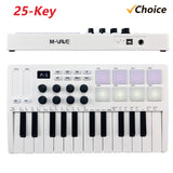 M-VAVE 25-Key Control Mini Portable USB Keyboard MIDI Controller with 25 Velocity Sensitive Keys and 8 RGB Backlit