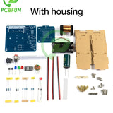 DIY Electronic Electromagnetic Transmitter Shooting Game Kit Mini High Voltage Converter Boost Module Soldering Practice