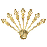 16 Pack Pattern Coffee Spoons, 4.5 Inch Demitasse Vintage Spoon For Espresso, Tea, Dessert, Condiments(Golden)