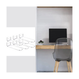 9 Pcs Clear Acrylic Floating Shees for Wall Mount,Shoe Shees,Floating Sneaker Display,Show Shelf,Wall Shoe Rack