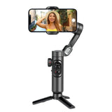 3-Axis Handheld Gimbal Stabilizer Smartphone with Fill Light for iPhone Android Face Tracking Tiktok Vlog Smart XE