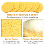 Compressed Natural Puff Cellulose Cleansing Sponge Makeup Remover Cotton Face Brush Skin Care Tool Home Portable 100PCS
