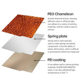 3D Printer Platform 257*257mm Smooth PEO Chameleon +Textured PEI Build Plate for Bambu X1C/X1/X1E/P1P/P1S/A1 (No Magnetic Base)