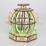 Physical Experiment Wooden Earthquake Alarm Self-Made Electric Induction Technology Small Production Model Diy Maker Kit