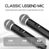 VM302 VHF Wireless Microphone System with 2 or 4 Handheld Cordless Mic 80 Meters Distance for Church Speech Family Karaoke New