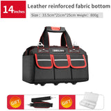 Upgrade 14/16 inch Electrician Bag High Density 1680D Oxford Waterproof Wear-Resistant Strong Tool Storage Toolkit