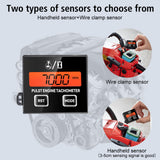 30000RPM Tester Digital Speedometer Chainsaw Tachometer RPM Hour Meter Mower Tractor Inductive Gauge Motorcycle Car Accessories
