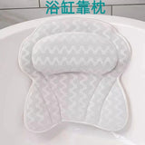 Hotel Universal Suction Cup 4D Mesh Health SPA Bath Backrest Cushion Washable Anti-slip Pillow