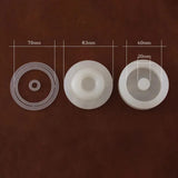Leathercraft Donut Mold Manual DIY Vegetable Tanned Leather Shaping Synthetic Resin Die with Cutting Auxiliary Ruler