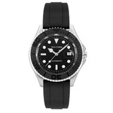 PINTIME Men Automatic Mechanical Sport Watch Transparent Back Case Rubber Strap Waterproof 3br Luminous 2813 Movement Wristwatch