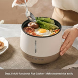 1pc,1.8L Electric Cooker, Non Stick Electric Cooker, Fast Cooker, Suitable For Cooking, Congee, Ham ,Eggs, Dumplings, Soup, Rice