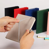 6a Ink-proof Paper Elegant A6 Pocket Notebook with Faux Leather Hardcover 200 Pages of for Students