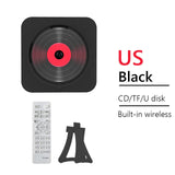 Wall mounted music with IR remote control FM portable Bluetooth speaker stereo 3.5mm CD player LED screen