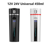 12V 24V 75W-100W 450ml Universal Intelligent Car Electric Kettle Convenient Portable Heating Boig Water Cup