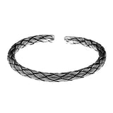 Simple And Personalized Hand-woven Thai Silver Bracelet
