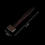 440C Steel Hardness HRC57 MINI 29x25MM Square Hammer CNC Chamfered Blackened Stonewashed With Ebony Handle 280G