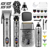 Resuxi 740 All Metal Clippers Ears Nose Trimmer Electric Shaver Set Wtih Bag Hair Cutting hine Men's Grooming Tools