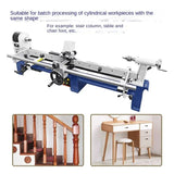 Woodworking Lathe Stair Post Armrest Table Tool Rest Guide Rail Wooden Rotating Copying Bracket